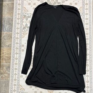 Trouve Classic Black V-Neck Tunic